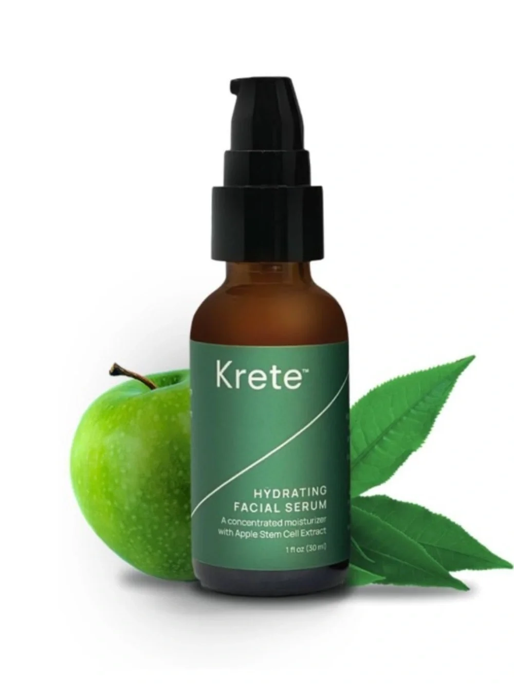 KRETE Hydrating Facial Serum for Men NWT Apple Stem Cell Extract 1 oz